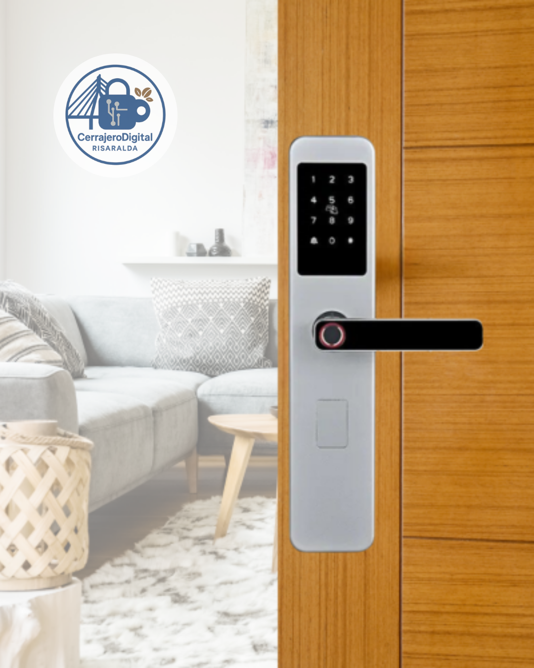 Cerradura TTLock acero 304 IP65 plateada Ref 710376