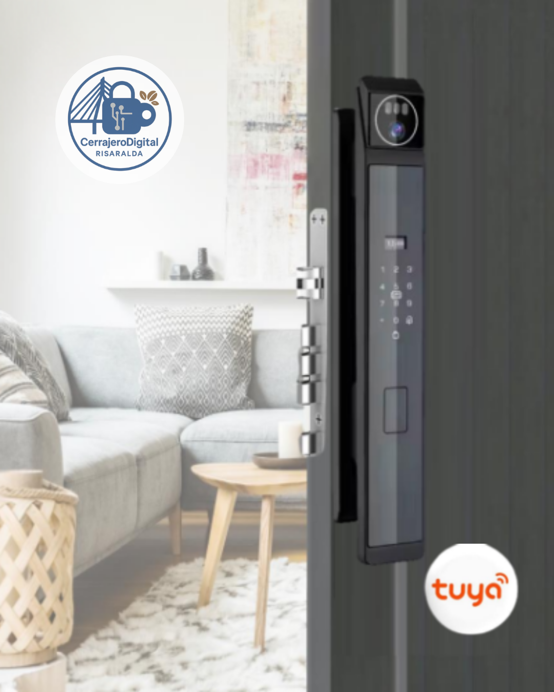 Cerradura Tuya con reconocimiento facial Ref 710442
